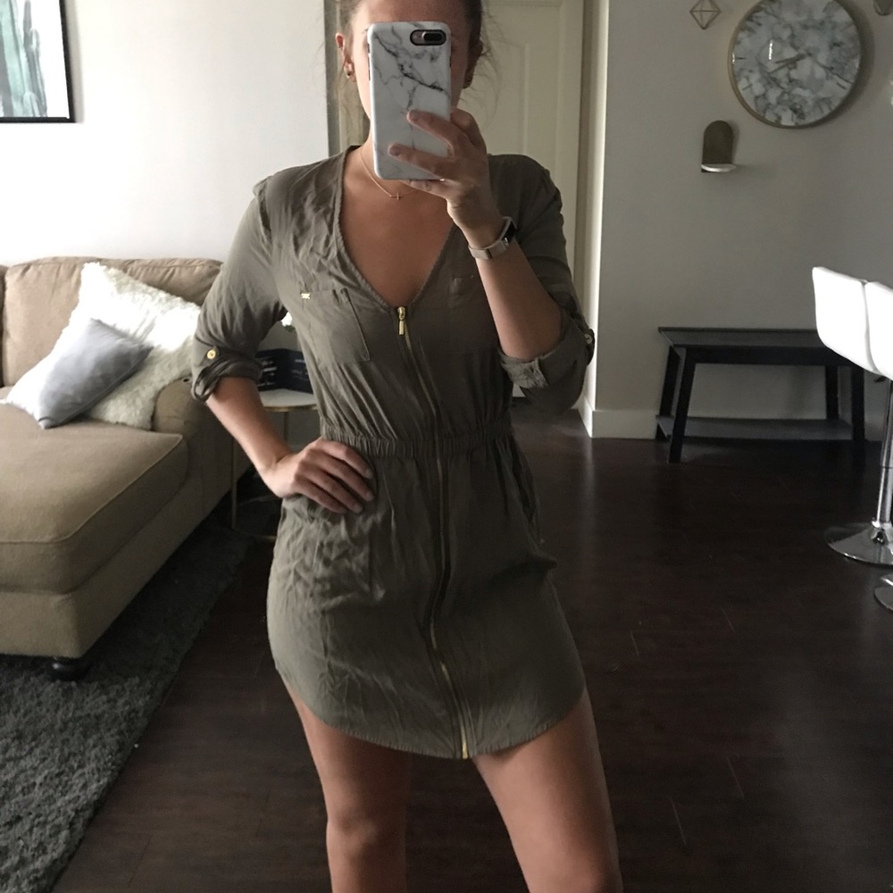 Army Green GUESS Dress